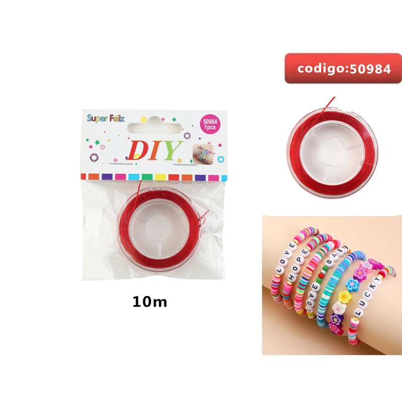 CORDON ELASTICO COLOR ROJO 50984 - 1