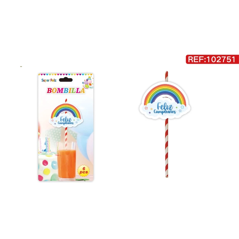 SORBETE DECORATIVO CON DIJE DE ARCOIRIS 102751 - 1