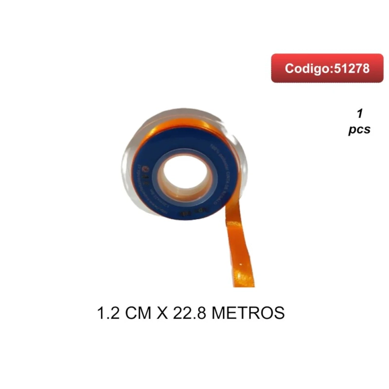 CINTA SATINADA COLOR NARANJA 1.2CM 51278 - 1