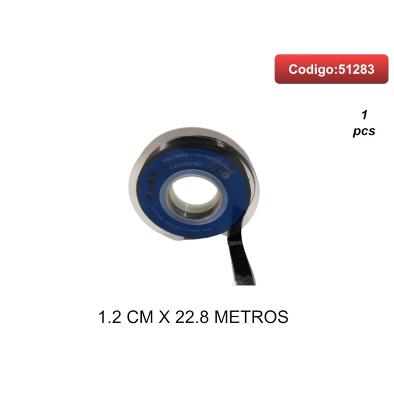CINTA SATINADA COLOR NEGRO 1.2CM 51283 - 1
