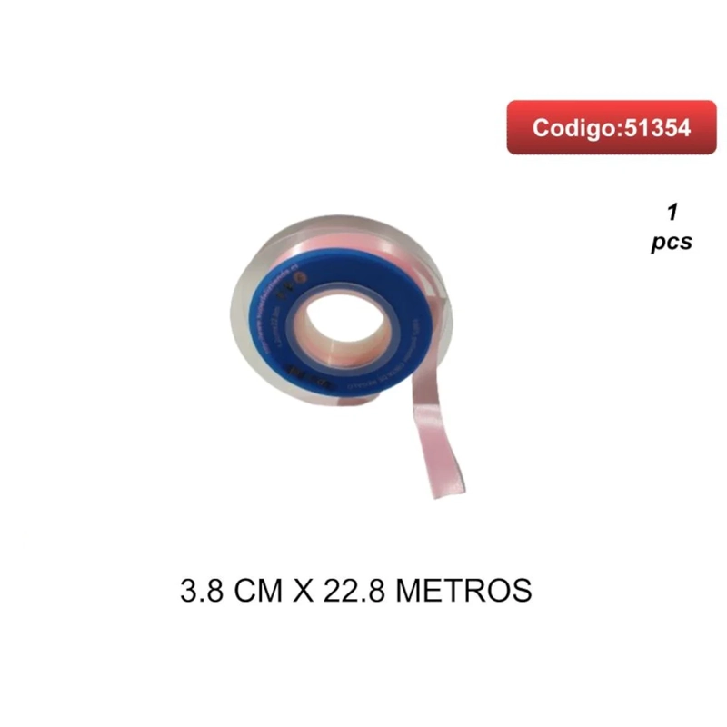 CINTA SATINADA COLOR ROSADO CLARO 3.8CM 51354 - 1
