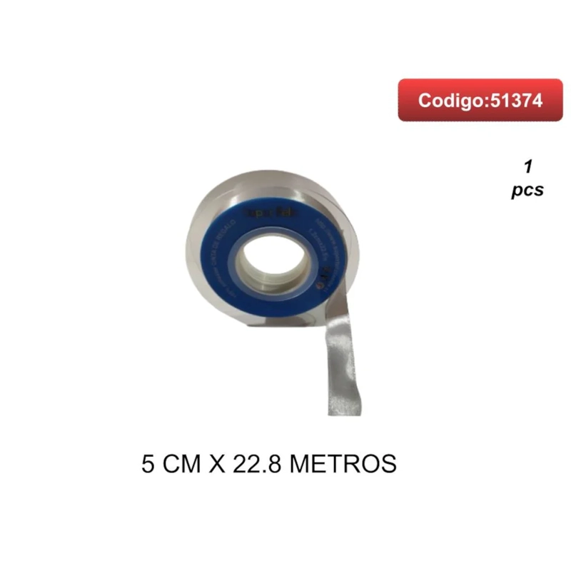 CINTA SATINADA COLOR GRIS PLATEADO 5CM 51374 - 1