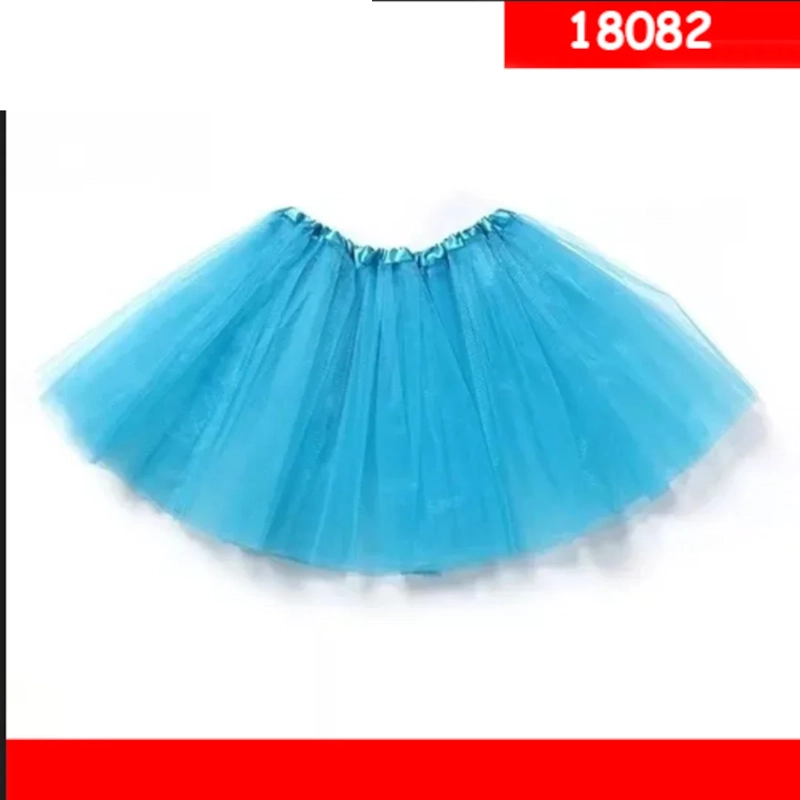 FALDA TIPO TUTU DE TUL COLOR CELESTE 18082 - 1