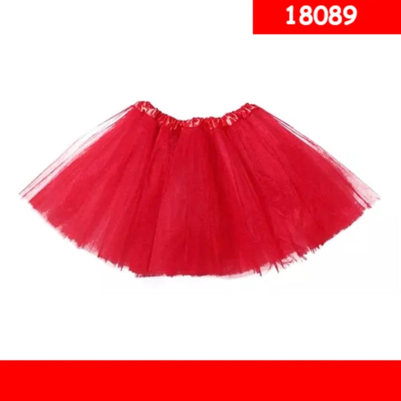 FALDA TIPO TUTU DE TUL COLOR ROJO 18089 - 1