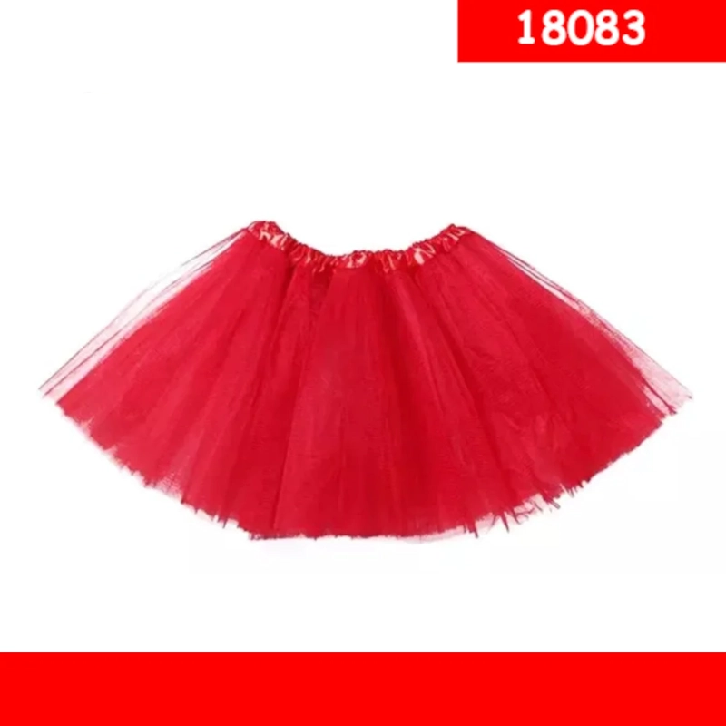 FALDA TIPO TUTU DE TUL COLOR ROJO 18083 - 1