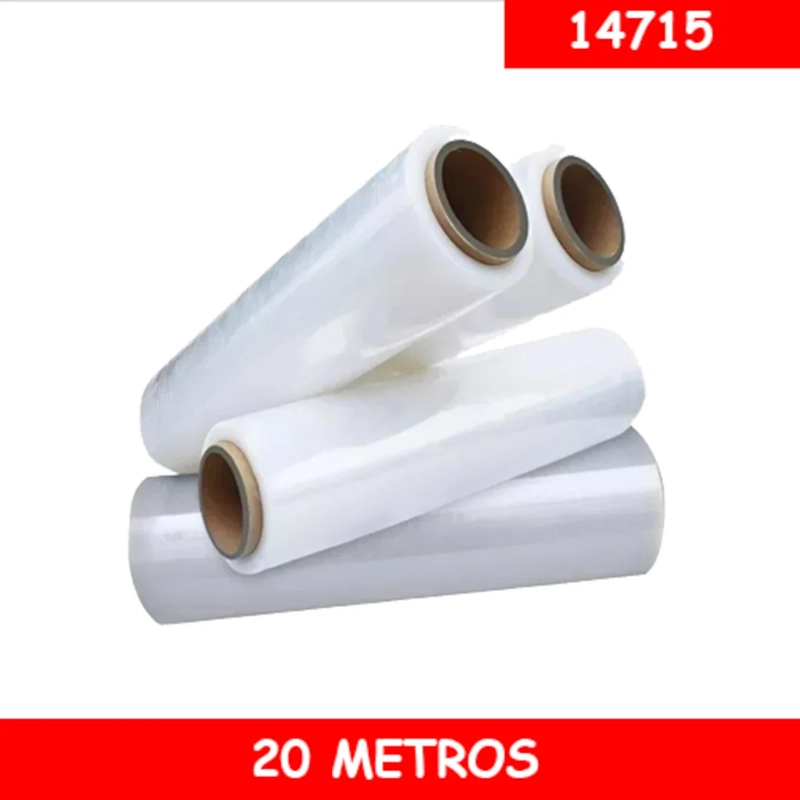 FILM PLASTICO TRANSPARENTE PARA EMBALAR 20 METROS 14715 - 1