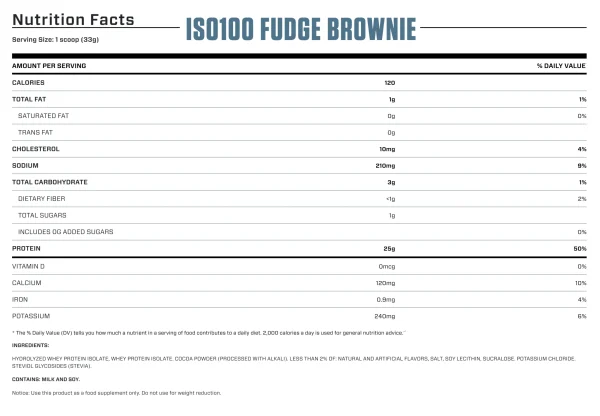 ISO 100 3 LB FUDGE BROWNIE - 4