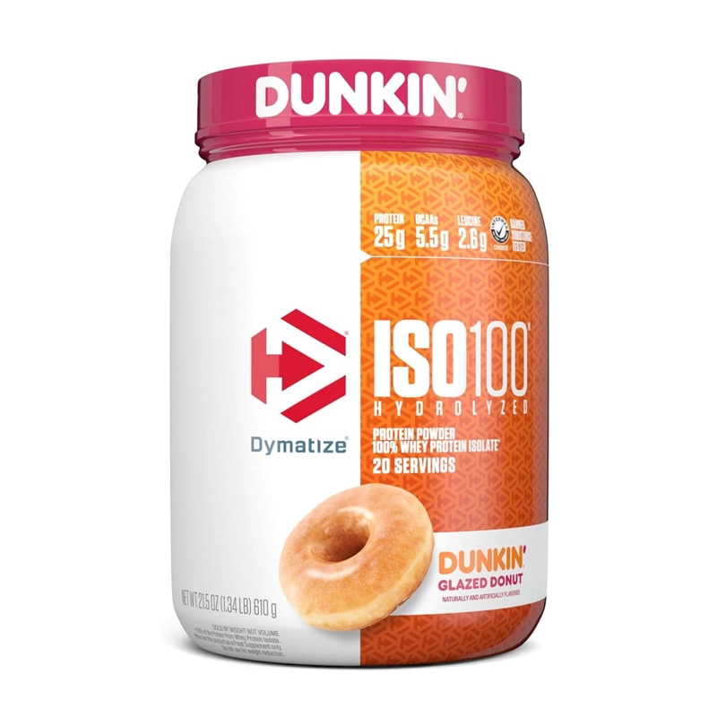 DYMATIZE PROTEINA ISO 100 1.4 LB DUNKIN GLAZED DONUT - 1