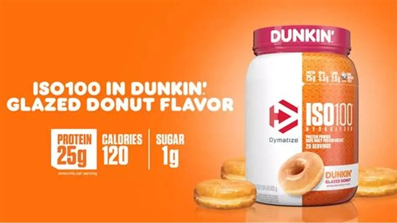 DYMATIZE PROTEINA ISO 100 1.4 LB DUNKIN GLAZED DONUT - 2