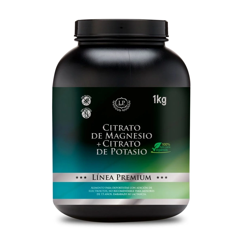 CITRATO DE MAGENSIO + CITRATO DE POTASIO 1 KILO EN POLVO SABOR PROPIO - 1