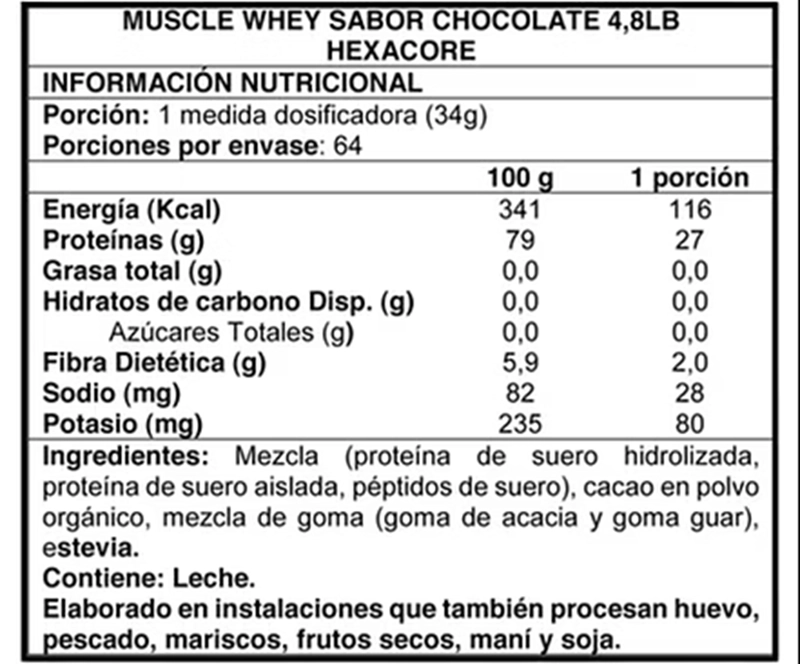 PACK MUSCLE WHEY HEXACORE COOKIS AND CREAM + CREATINA OSTROVIT 500 GRS SIN SABOR - 4