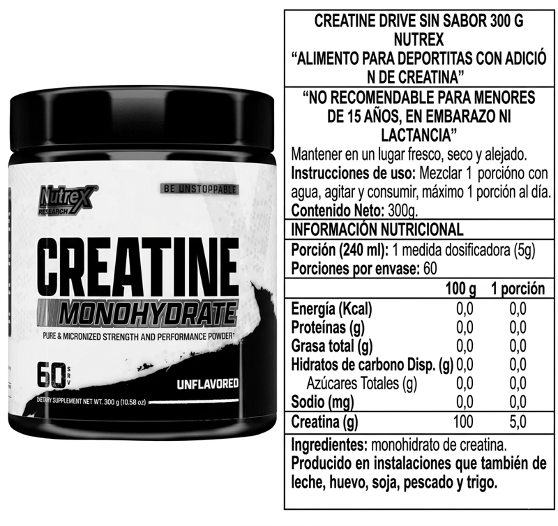 PACK ISO 100 DUNKIN MOCHA LATTE 1,4 LB + CREATINA NUTREX 300 GRS SIN SABOR - 2