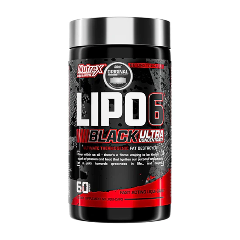 QUEMADOR DE GRASA NUTREX LIPO 6 BLACK UC ( CON RES.) 60 CAPS - 1