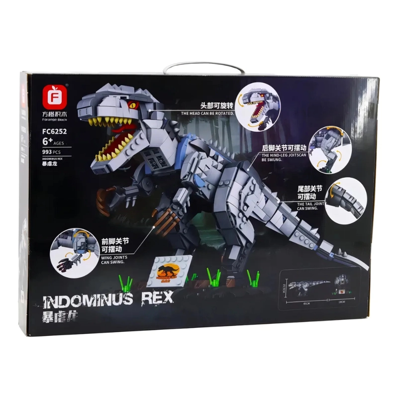 JUGUETES DINOSAURIO BLOQUES ARMABLES INDOMINUS 993 PIEZAS 993 INDOMINUS - 2