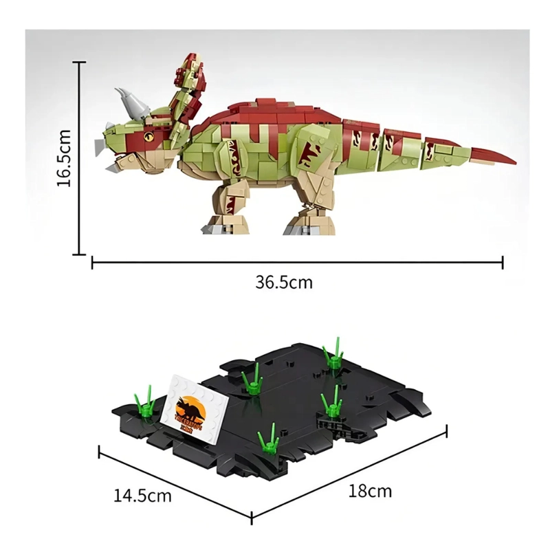 BLOQUES DINOSAURIOS TRICERATOPS 952 PIEZAS - 3