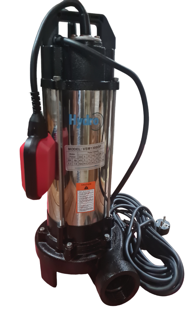 BOMBA SUMERGIBLE AGUAS SERVIDAS CON TRITURADOR 1,8HP - 1