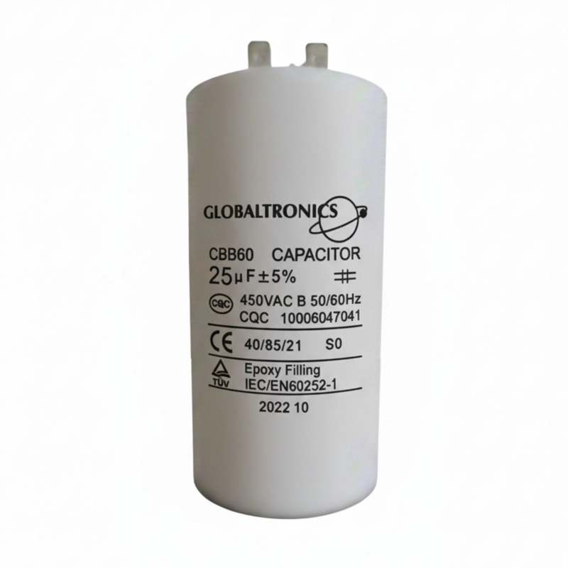 CONDENSADOR | CAPACITOR PERMANENTE C/TERMINAL 25UF | 450VAC | 50/60HZ - 1