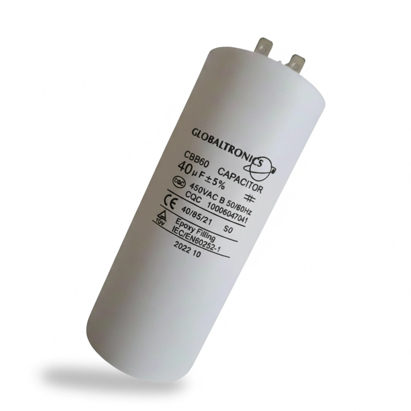 CONDENSADOR | CAPACITOR PERMANENTE C/TERMINAL 40UF | 450VAC | 50/60HZ - 3