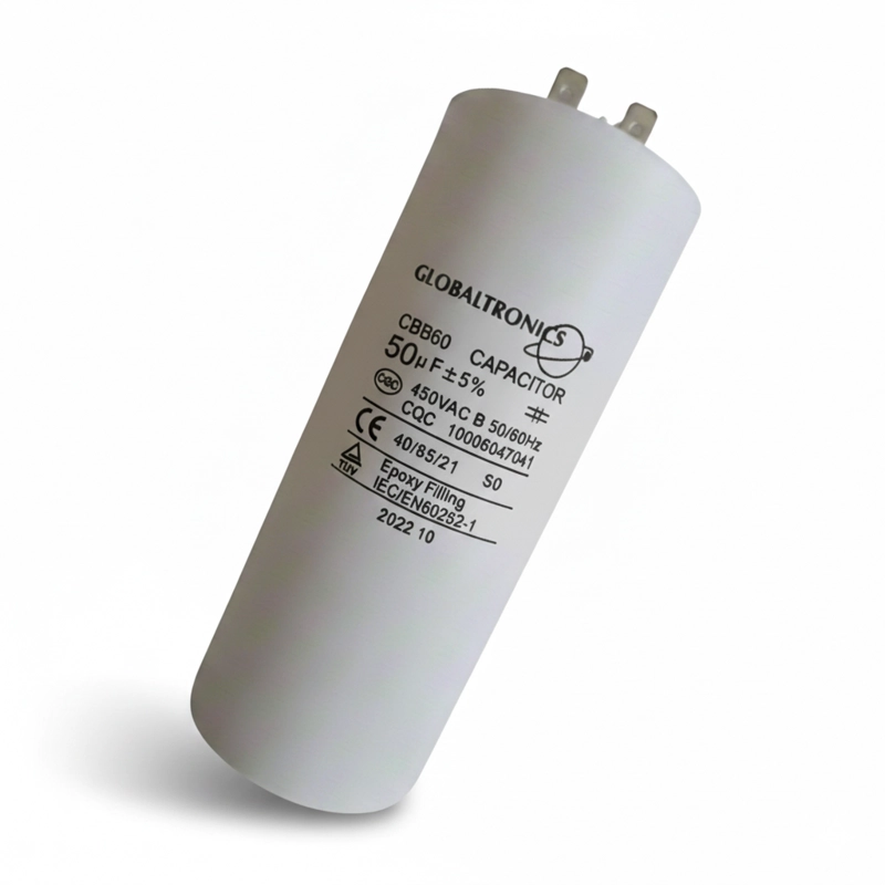 CONDENSADOR | CAPACITOR PERMANENTE C/TERMINAL 50UF | 450VAC | 50/60HZ - 3