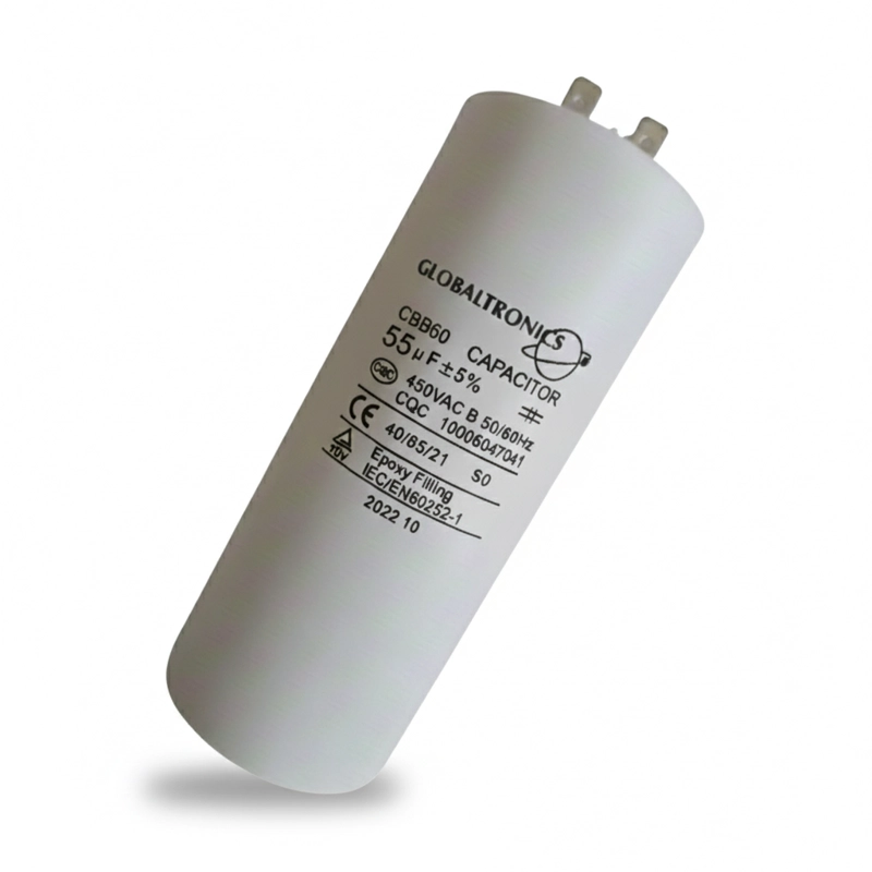 CONDENSADOR | CAPACITOR PERMANENTE C/TERMINAL 55UF | 450VAC | 50/60HZ - 3