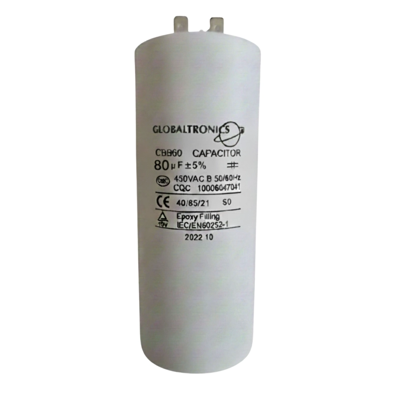 CONDENSADOR | CAPACITOR PERMANENTE C/TERMINAL 80UF | 450VAC | 50/60HZ - 1