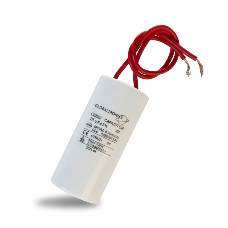 CONDENSADOR | CAPACITOR PERMANENTE CON CABLE | 10 UF | 450VAC | 50/60 HZ - 3