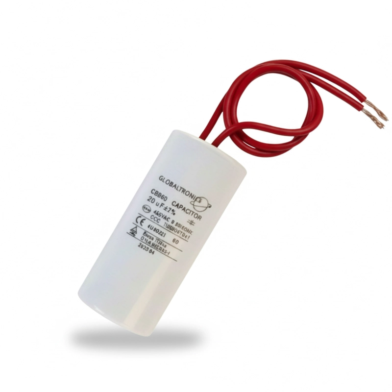 CONDENSADOR | CAPACITOR PERMANENTE CON CABLE | 20 UF | 450VAC | 50/60 HZ - 3