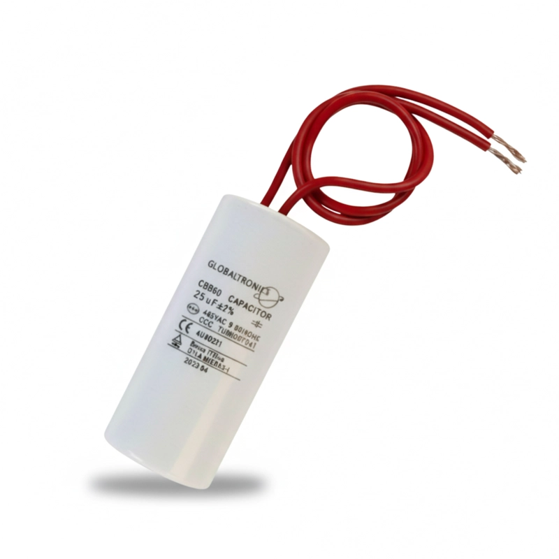 CONDENSADOR | CAPACITOR PERMANENTE CON CABLE | 25 UF | 450VAC | 50/60 HZ - 3