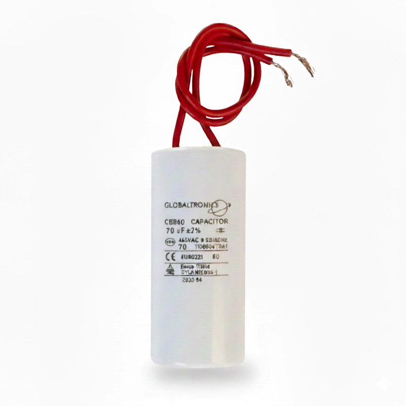 CONDENSADOR | CAPACITOR PERMANENTE CON CABLE | 70 UF | 450VAC | 50/60 HZ - 1