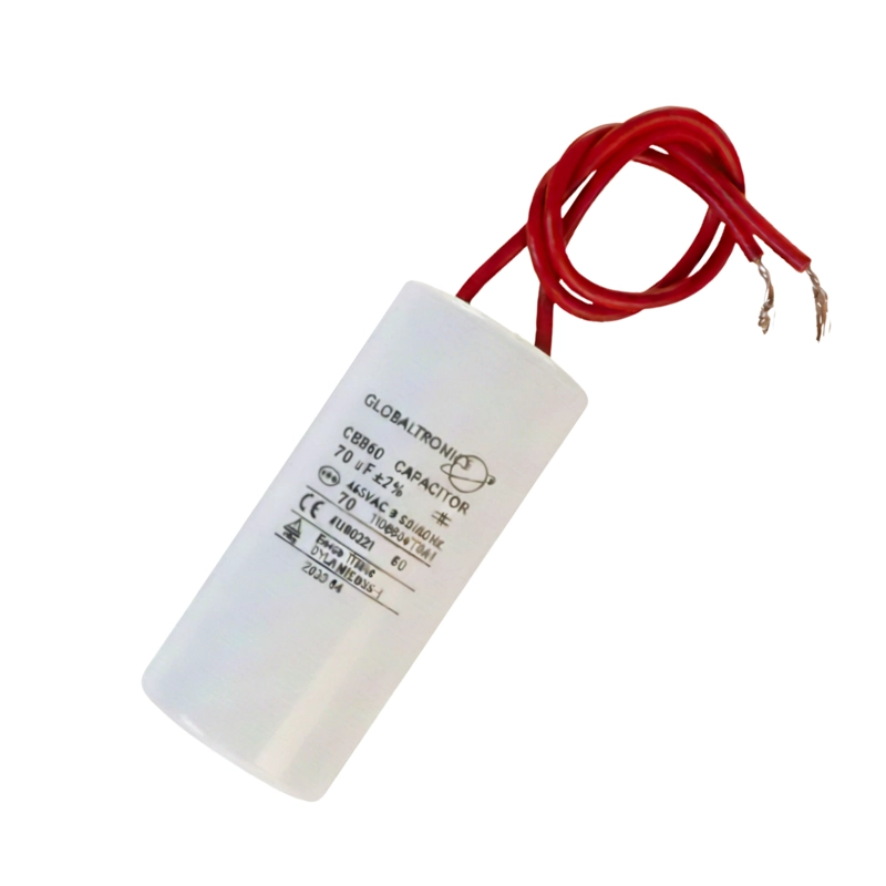 CONDENSADOR | CAPACITOR PERMANENTE CON CABLE | 70 UF | 450VAC | 50/60 HZ - 3