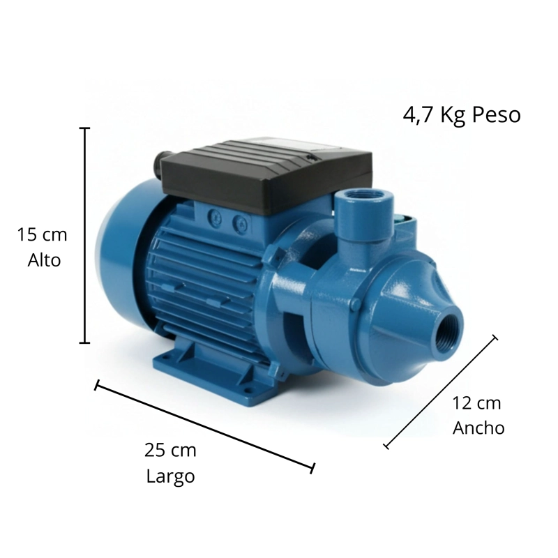 BOMBA DE AGUA PERIFÉRICA | PROPUMPS/EDR | QB60L | 0.5 HP | 33 L/MIN | 220V 50HZ - 4