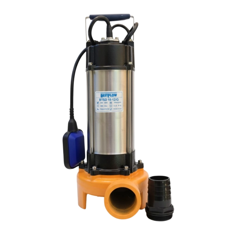 BOMBA SUMERGIBLE TRITURADORA 2 HP AGUAS SUCIAS BESTFLOW 220V - 7