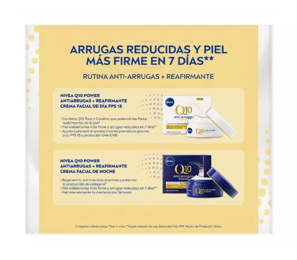 PACK ANTIARRUGAS DE NIVEA Q10 DÍA 50 ML + NOCHE 50 ML - 2