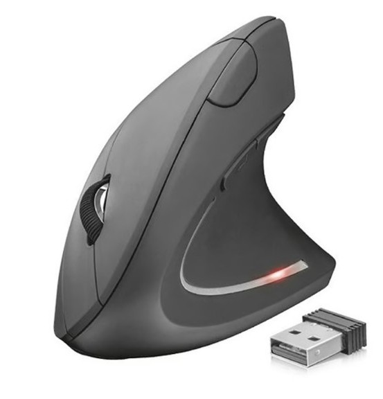 MOUSE VERTICAR ERGONOMICO INALAMBRICO NEGRO - 1