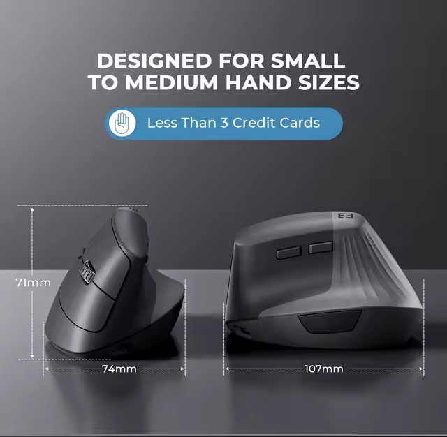 MOUSE ERGONOMICO RECARGABLE SEENDA MBD7 - 6