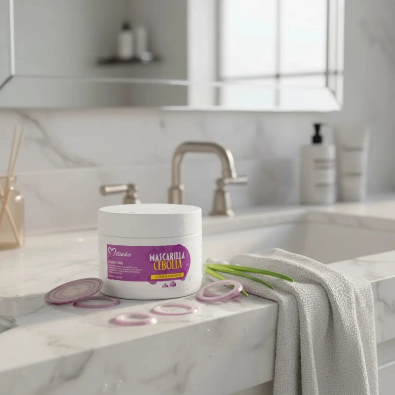 MASCARILLA PARA EL CABELLO DE CEBOLLA JENGIBRE Y ROMERO MISUCKA 200ML - 4