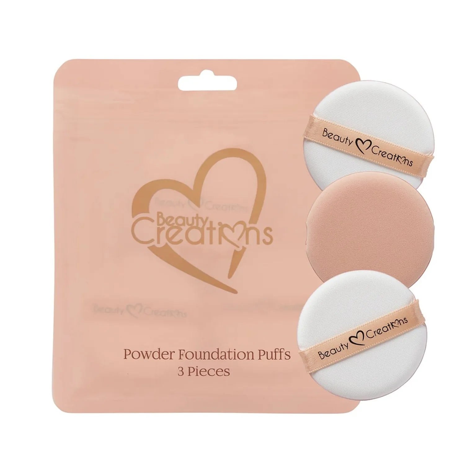SET DE 3 ESPONJAS BEAUTY CREATIONS POWDER FOUNDATIONS PUFFS - 1
