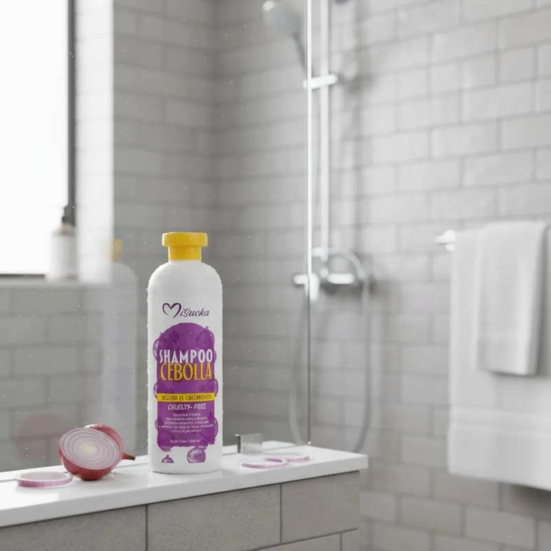 SHAMPOO DE CEBOLLA JENGIBRE Y ROMERO MISUCKA 400ML - 6