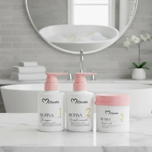 KIT CON BIOTINA PARA EL CABELLO DE MISUCKA 1050 GR - 2