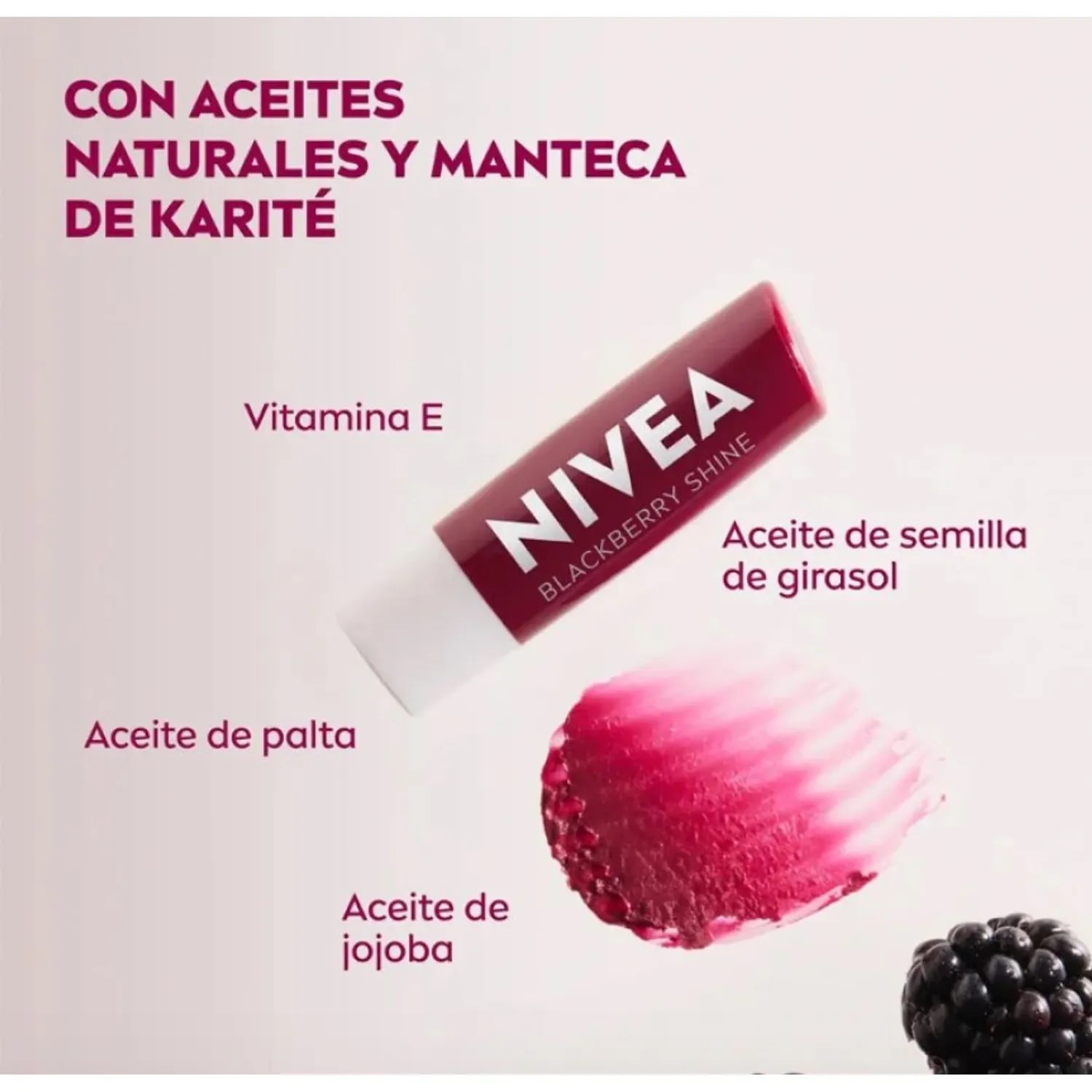 BALSAMO LABIAL NIVEA CHERRY SHINE - 2