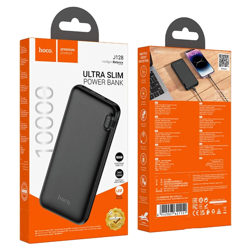 POWER BANK DE 10.000 MAH HOCO J128 - 2
