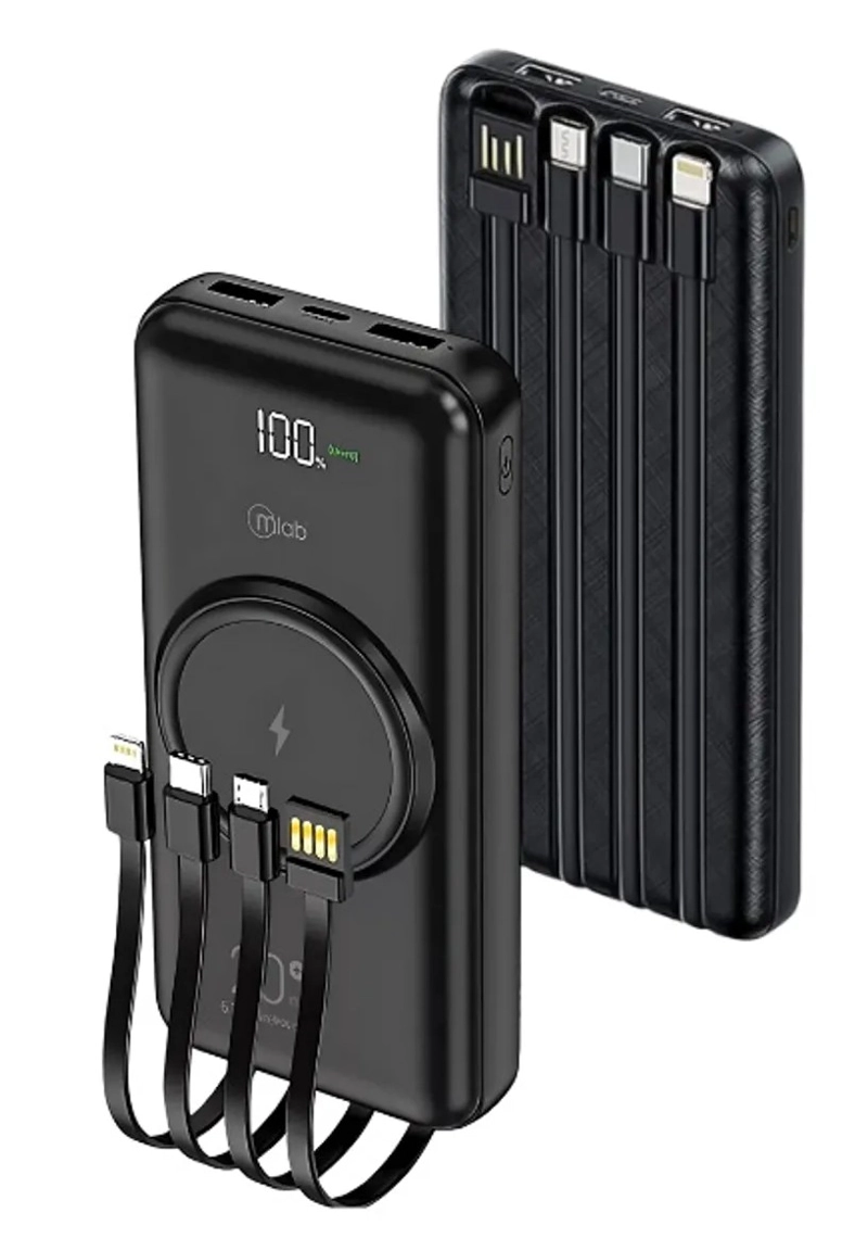POWERBANK BATERIA PORTATIL WIRELESS ENERGY MLAB - 9410 - 3