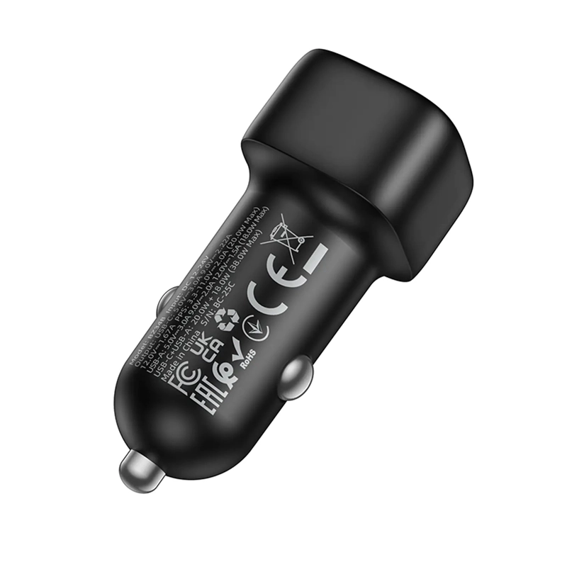 CARGADOR DE AUTO BOROFONE BZ34B 1C Y 1A - 3