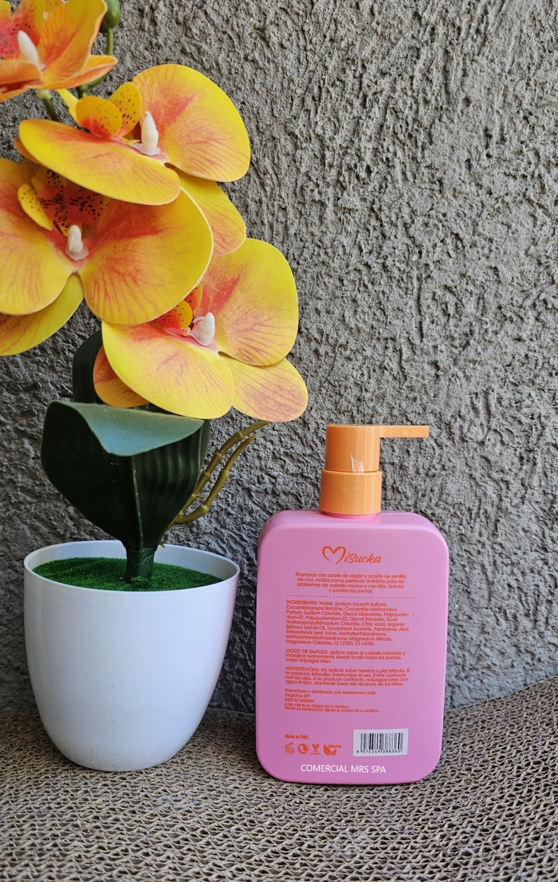 SHAMPOO MISUCKA ACEITE DE ARGAN VEGANO REPARADOR 350ML - 3