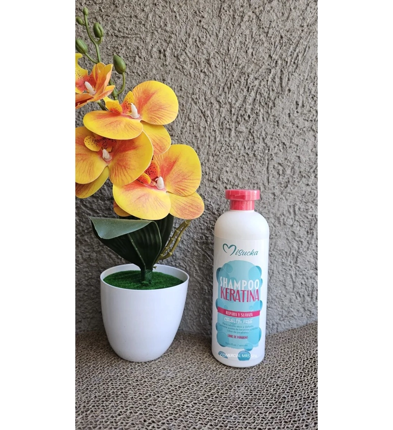 SHAMPOO MISUCKA KERATINA 400ML CRUELTYFREE LIBRE DE PARABENO - 2
