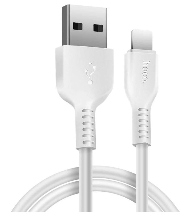 CABLE USB A LIGHTNING HOCO X20 2M BLANCO - 1