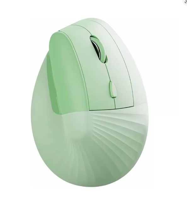 MOUSE ERGONOMICO RECARGABLE 2.4 VERDE - 1