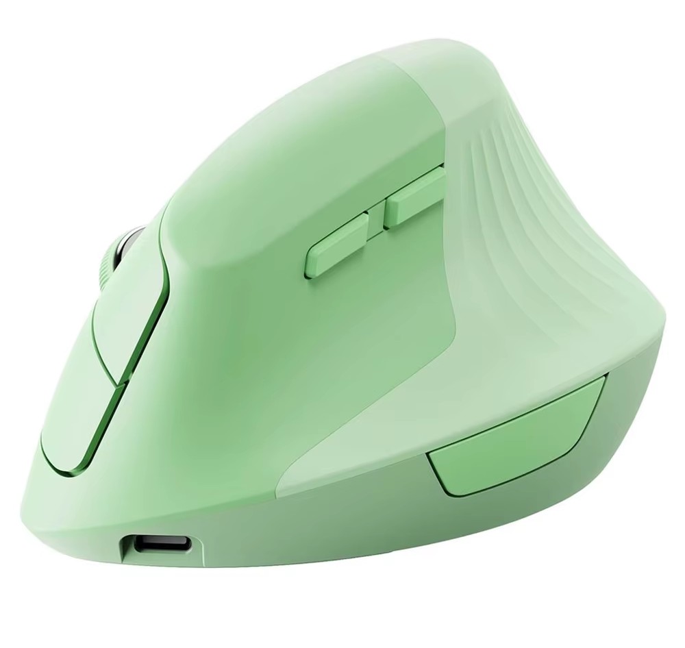 MOUSE ERGONOMICO RECARGABLE 2.4 VERDE - 3