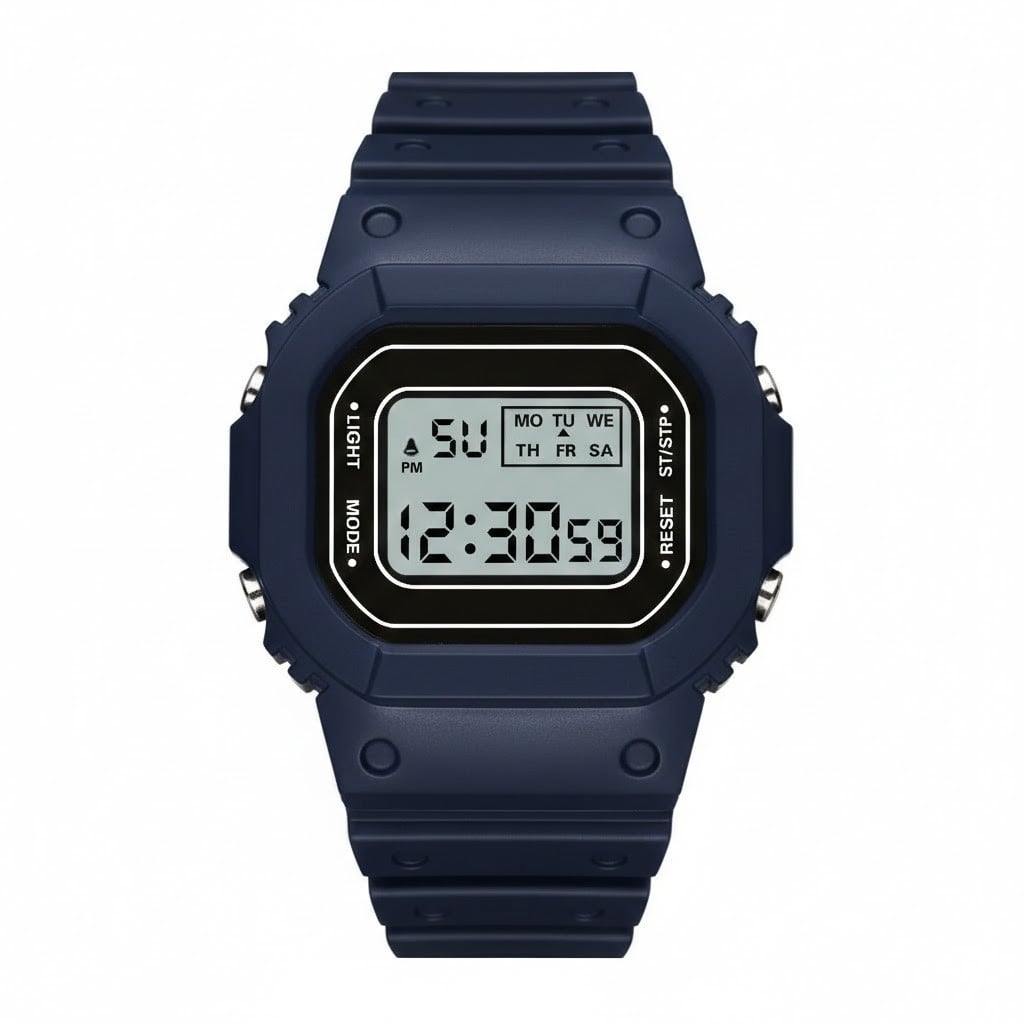 RELOJ PULSERA DIGITAL DEPORTIVO GENE RICO UNISEX - 1