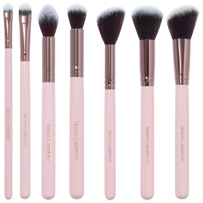 SET DE 24 BROCHAS CON ESTUCHE BEAUTY CREATIONS PETTY AND PERFECT ROSADA - 5